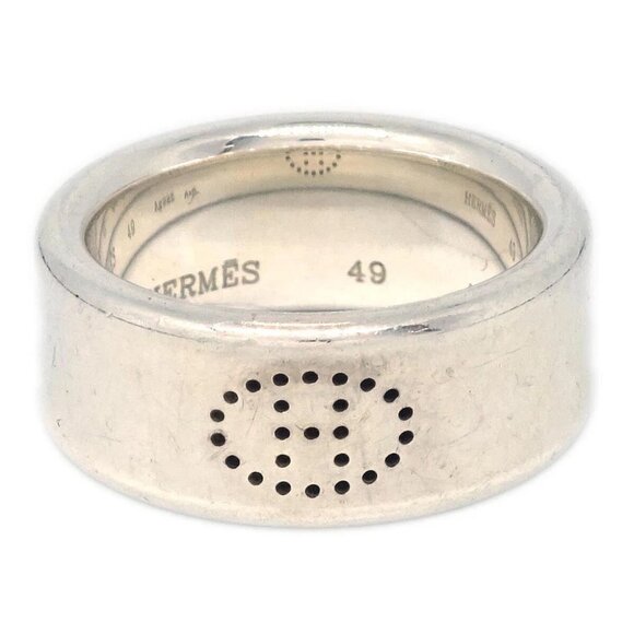 Hermes Ring Silver Ag925 #49 #9 165463 - Picture 1 of 4